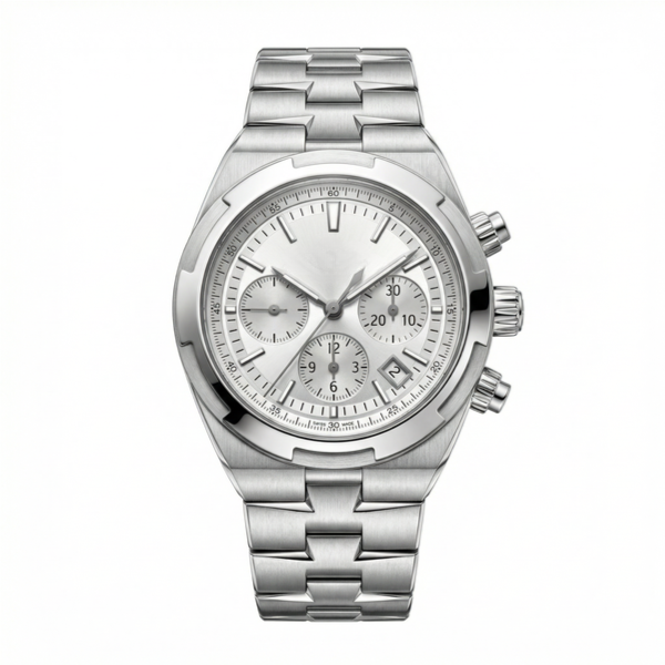 Overseas Chronograph All Silver