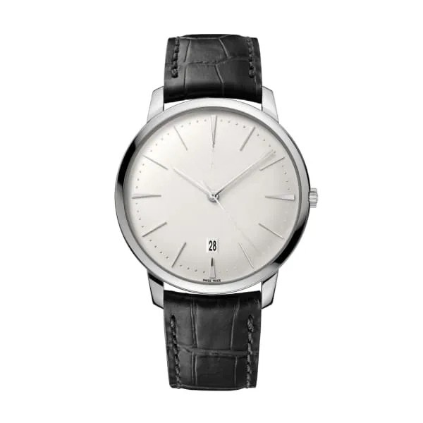 Patrimony Self-Winding Watch Silver and White Dial